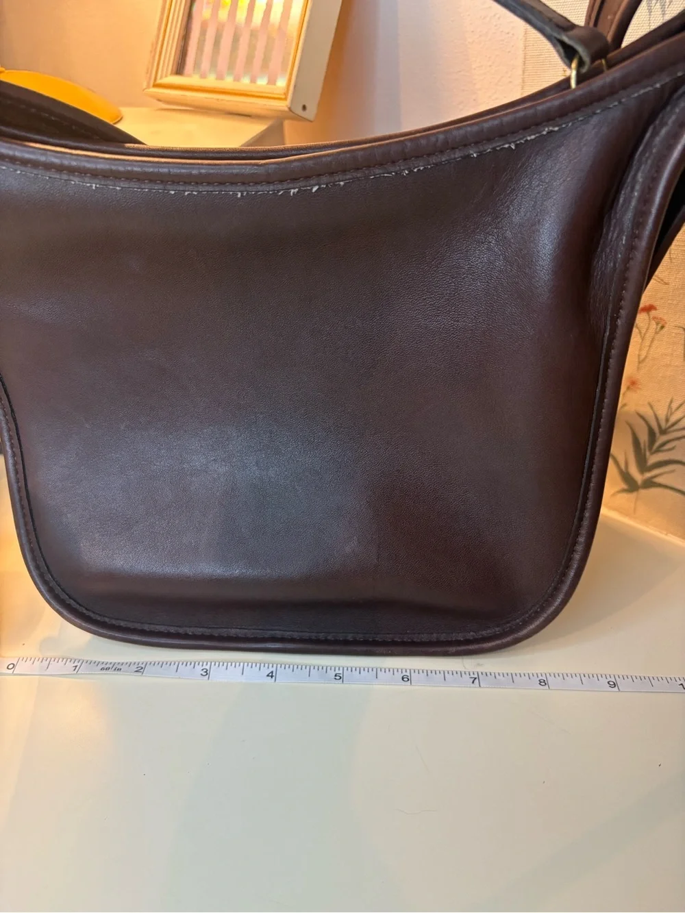 Vintage Coach 9950 Janice Legacy Shoulder Bag | Dark Brown